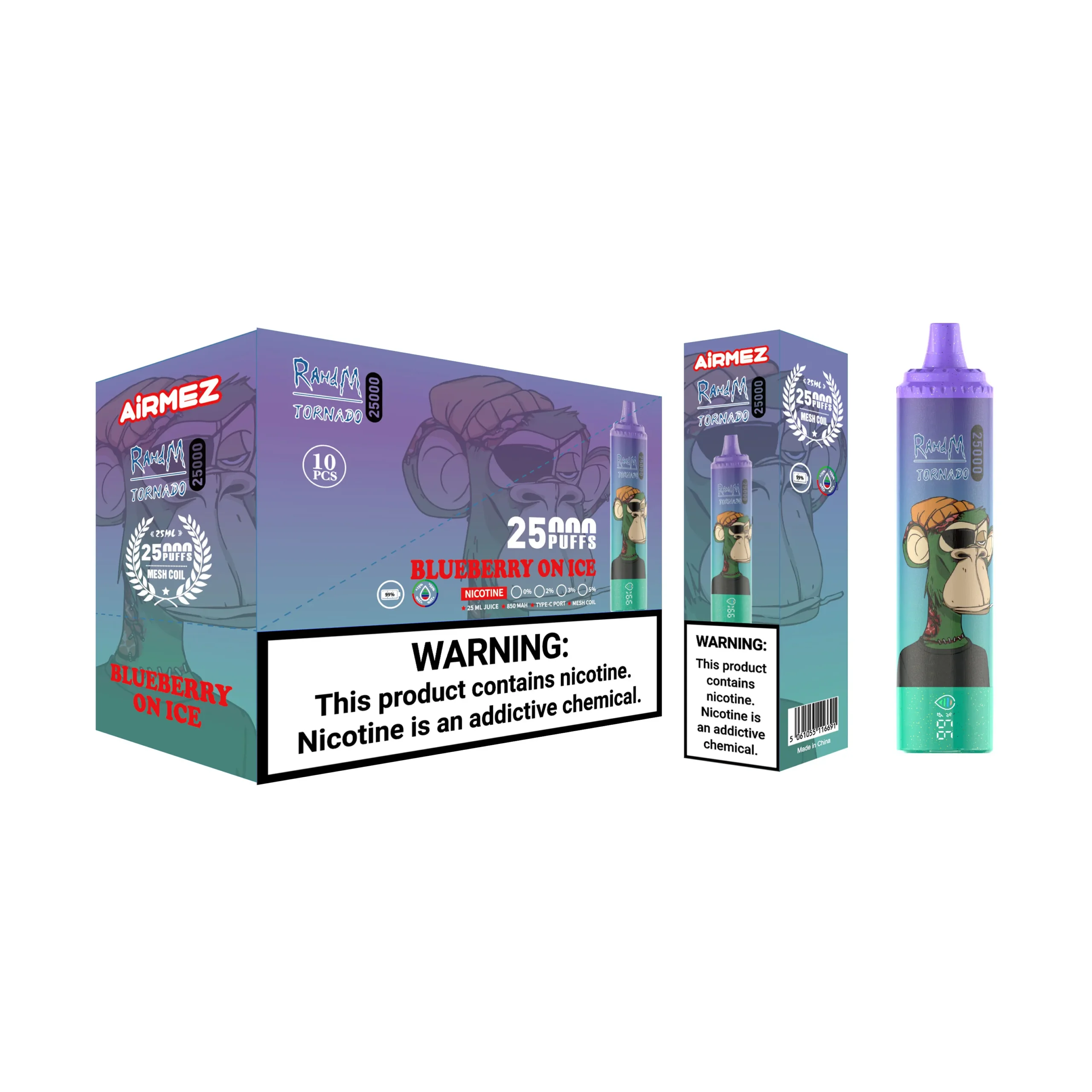 airmez tornado 25000 jednorazowy e papieros 2% – 25000 puffs | mesh coil | regulowany przepływ powietrza
