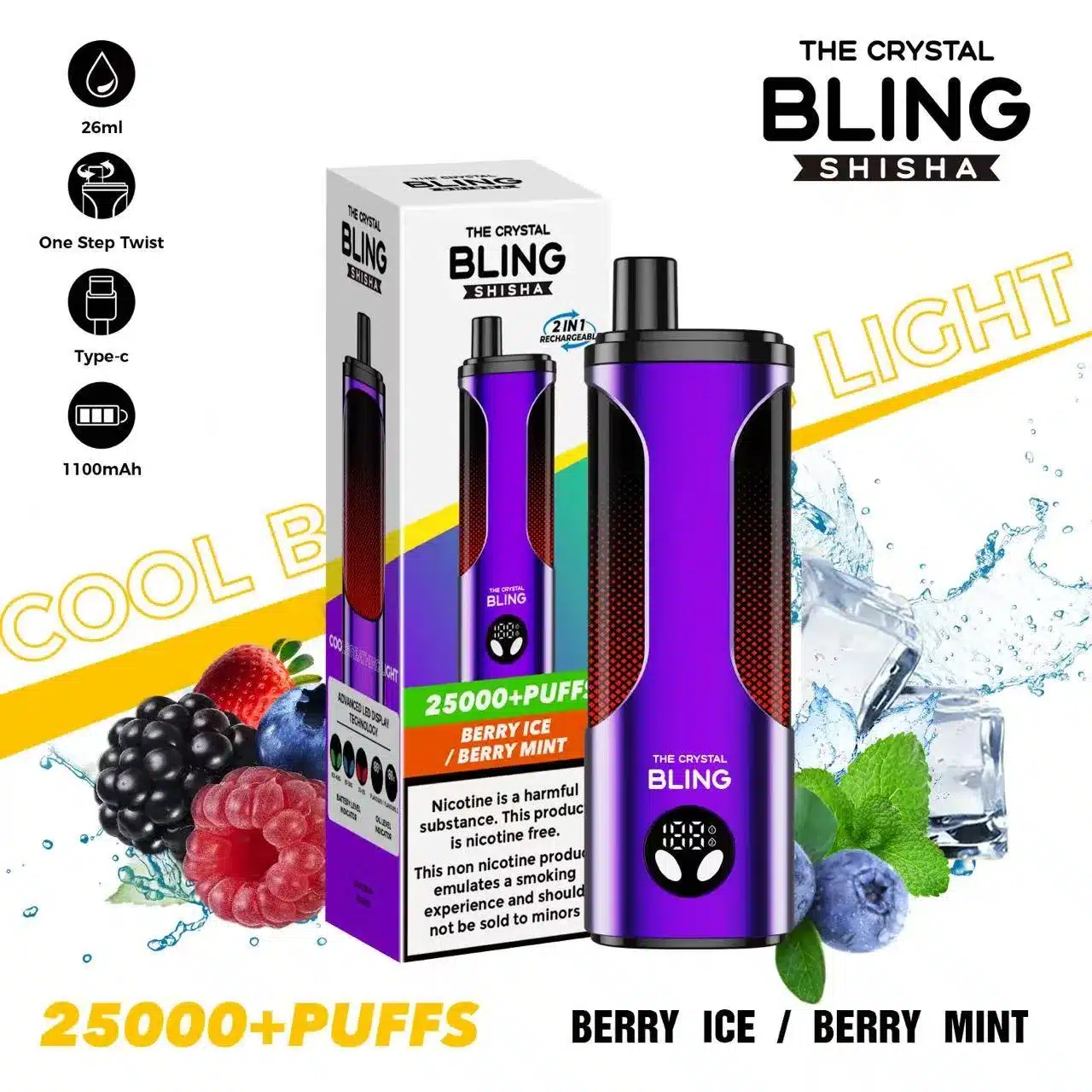 Opakowanie Crystal Blind 25000 Puffs