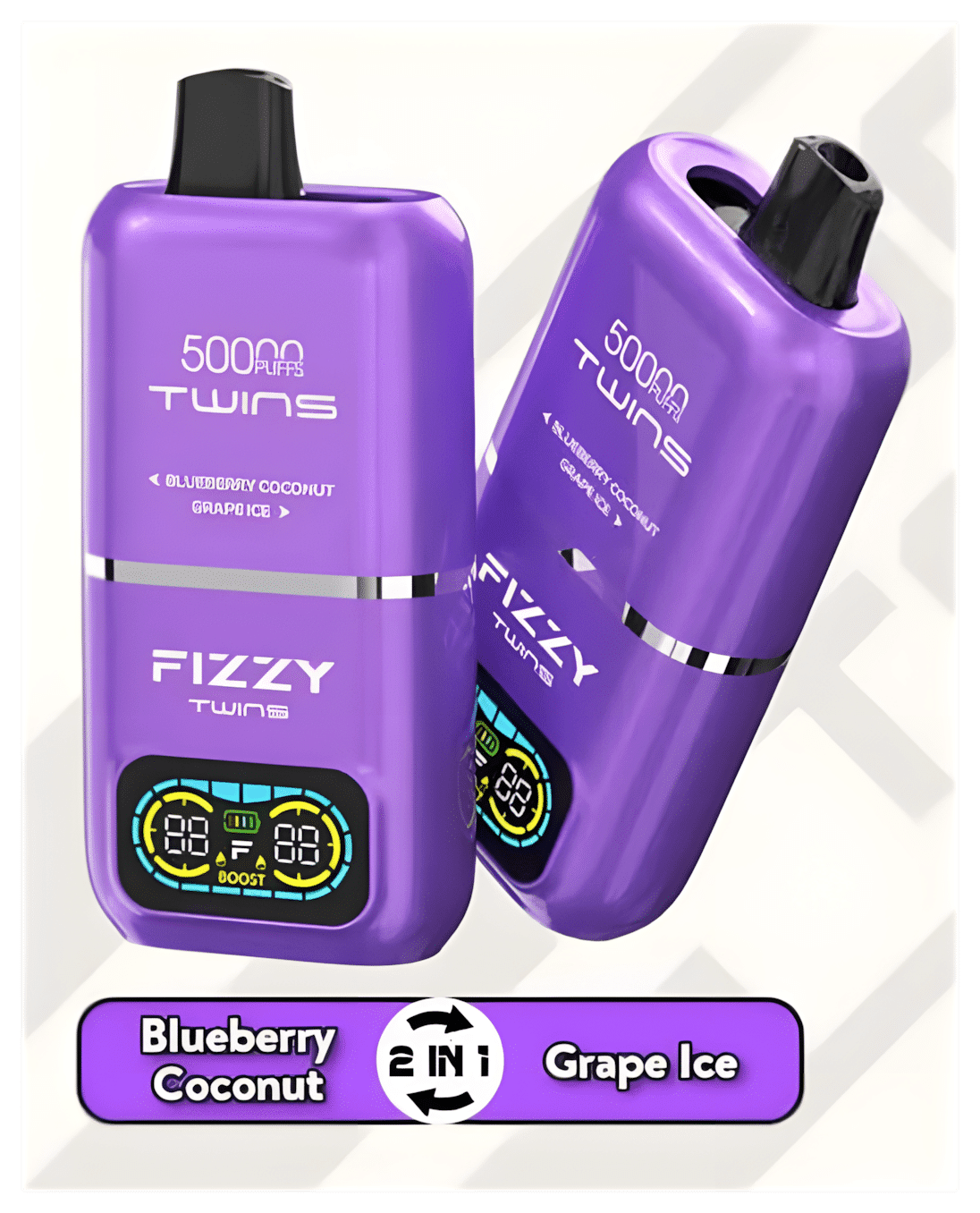 FIZZY TWINS DWUSMAKOWE 50000 PUFFS - obrazek 2