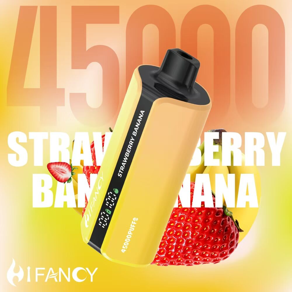 Strawberry Banana flavored vape with 45000 puffs