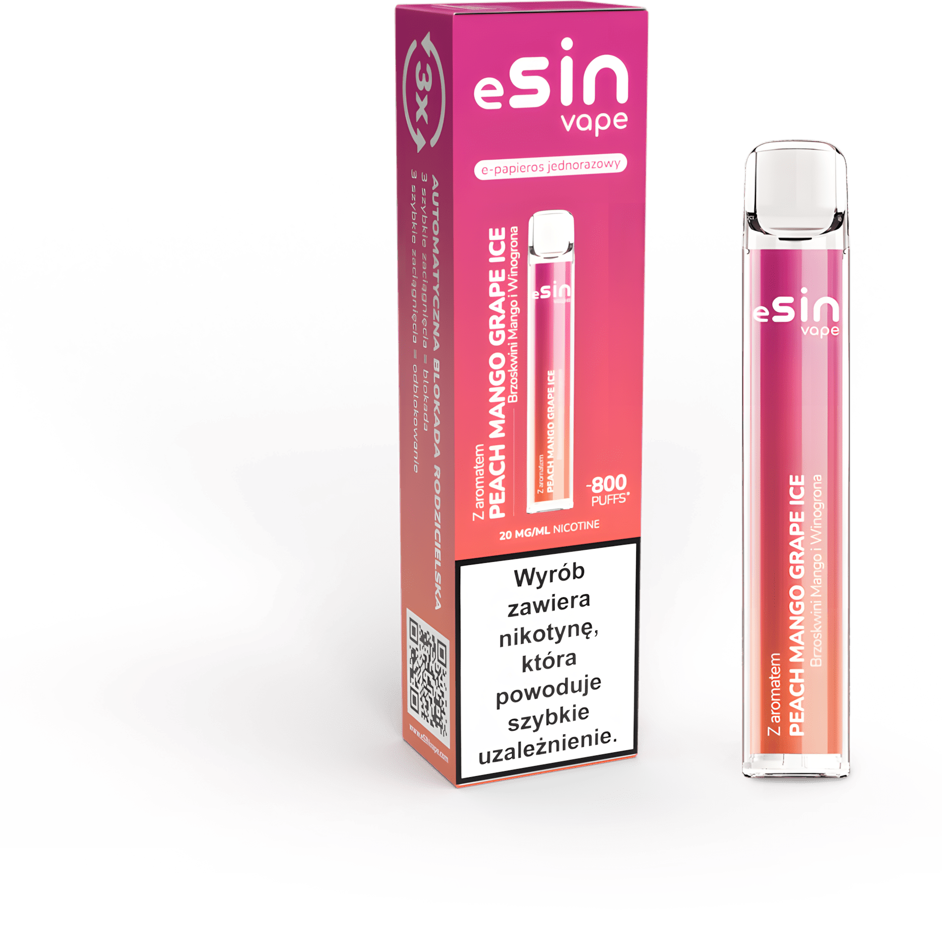 Esin Vape 800 puffs - obrazek 5