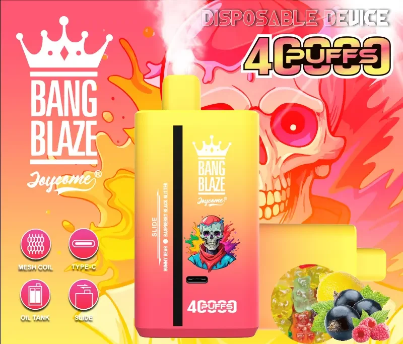 E-papieros Bang Blaze 40000 Puffs DUAL SMAK z widocznym ekranem LED.