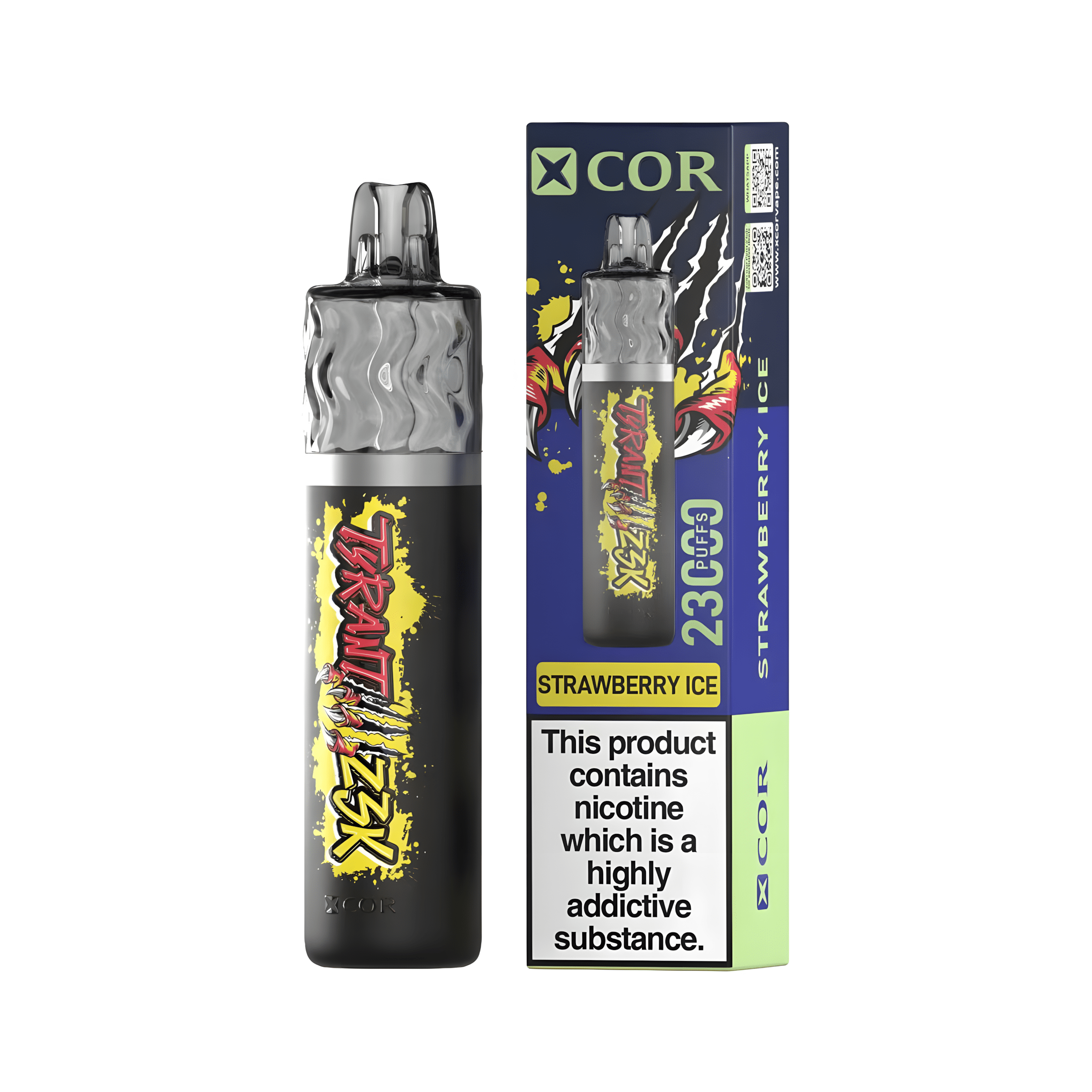 Xcor Tyrant 23000 Puffs Jednorazowki E Papierosy Strawberry Ice