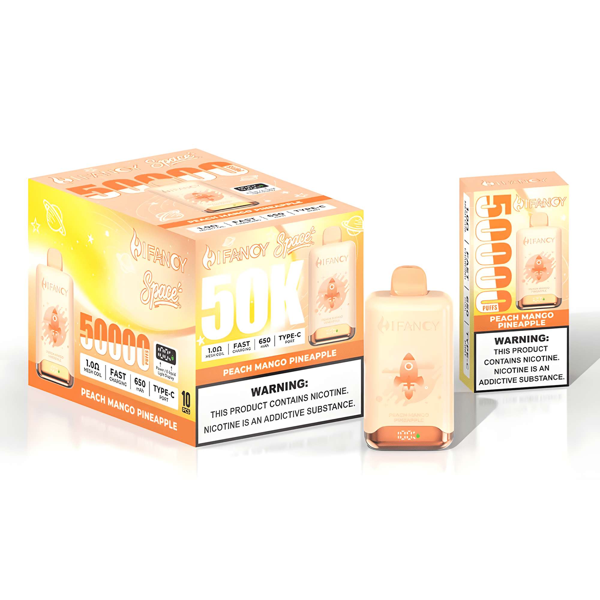 HIFANCY SPACE 50000 PUFFS w dłoni, komfort użytkowania