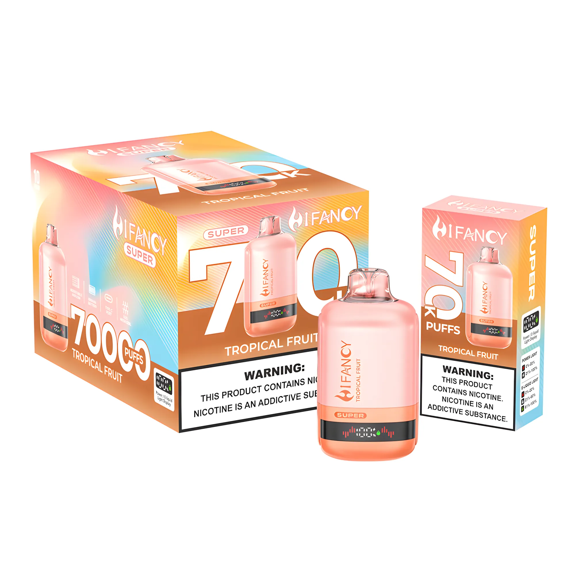 HiFancy Super 70000 Puffs - Tropical Fruit (Box)