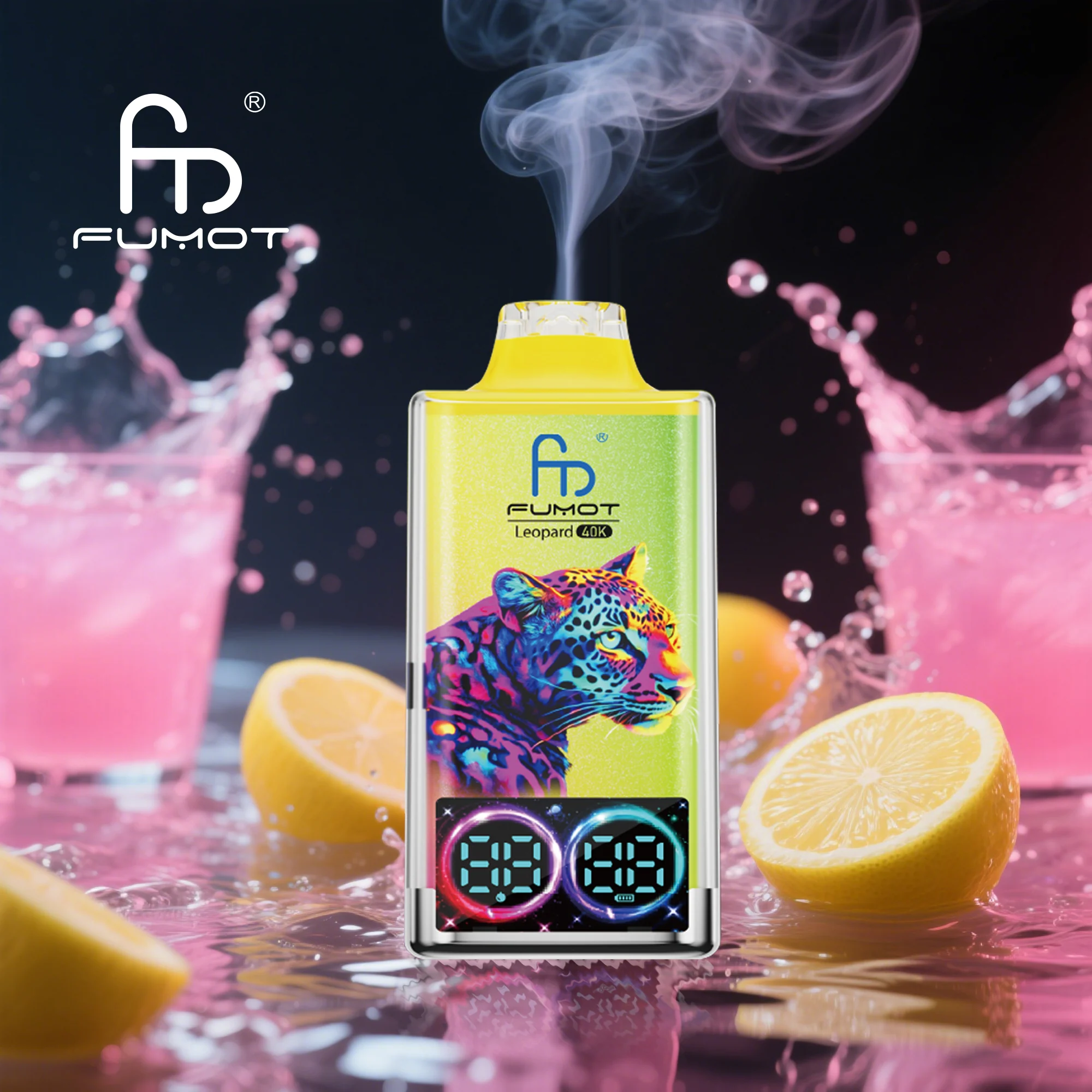 Fumot Leopard 40K jednorazowy e-papieros - Pink Lemonade